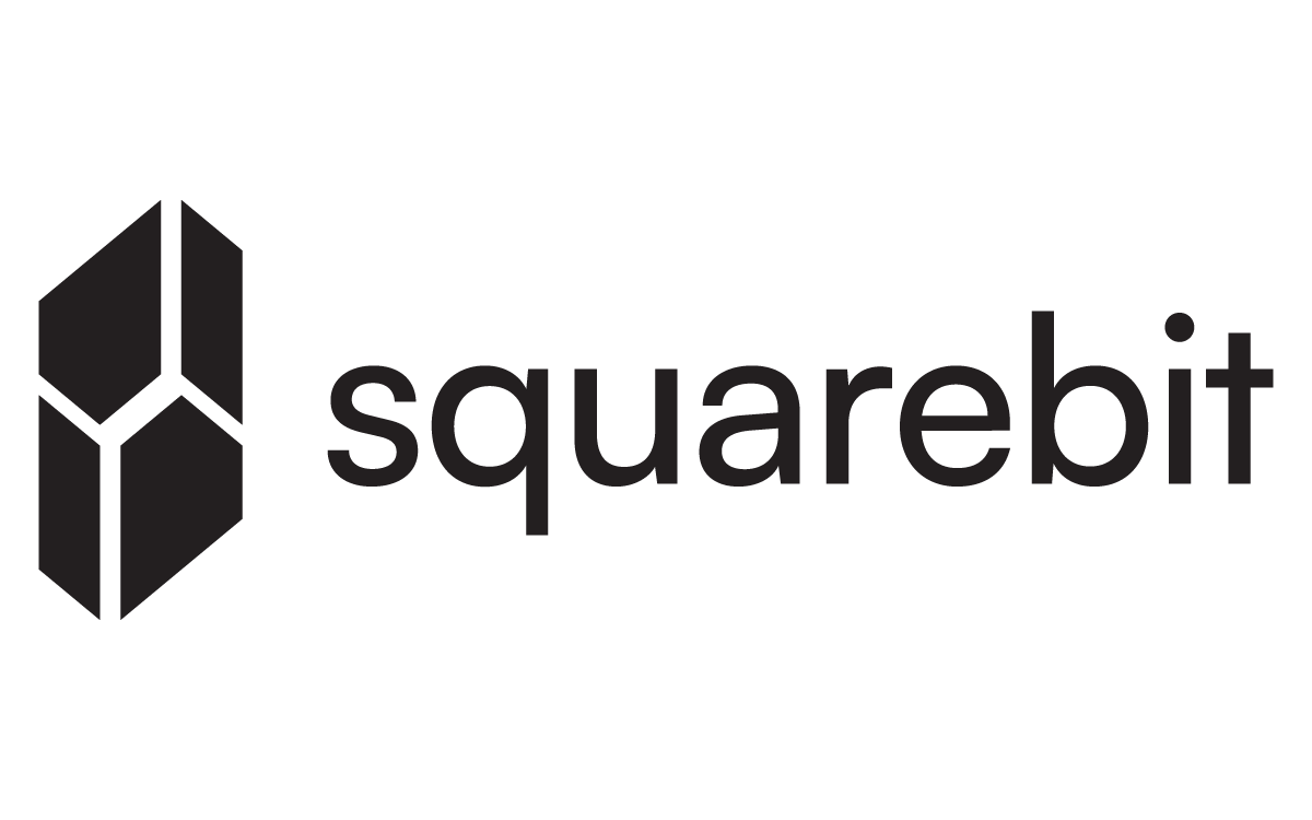 Squarebit logo on light background