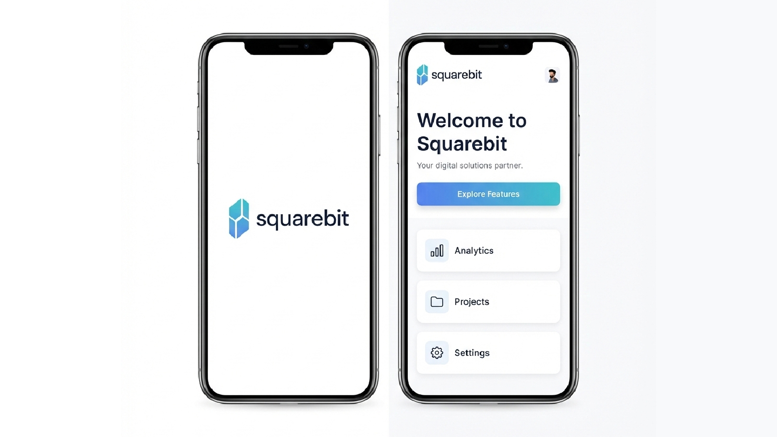 Squarebit App Icon Mockup